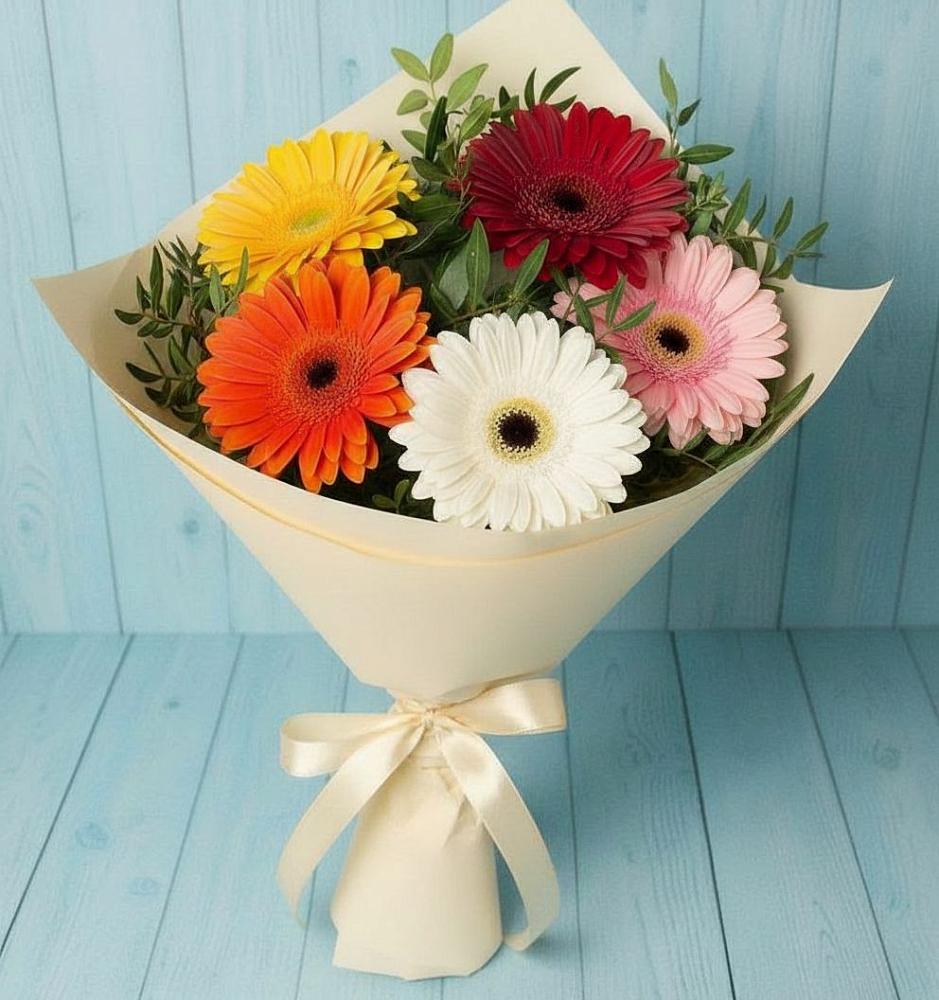 Букет цветов из: Герберы в Березовском Свердловской области