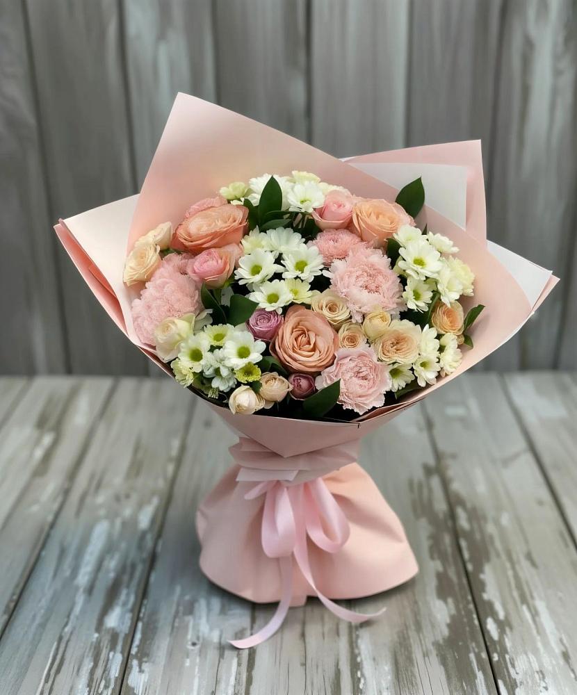 Букет цветов из: Гвоздики, Розы и Хризантемы в Березовском Свердловской области