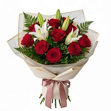 Букет цветов из:  Лилии и Розы в Березовском Свердловской области