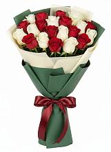 Букет Микс из красных и белых роз #REPLACE_PRED# Березовском Свердловской области