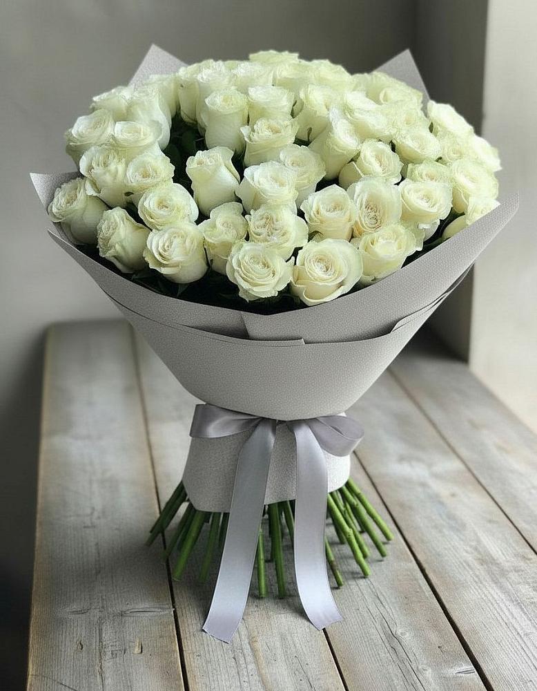Букет 35 Белых роз в Березовском Свердловской области