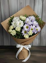 Букет цветов из:  Хризантемы и Розы #REPLACE_PRED# Березовском Свердловской области