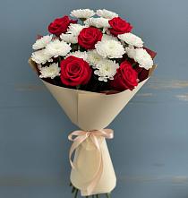Букет цветов из:  Розы и Хризантемы в Березовском Свердловской области