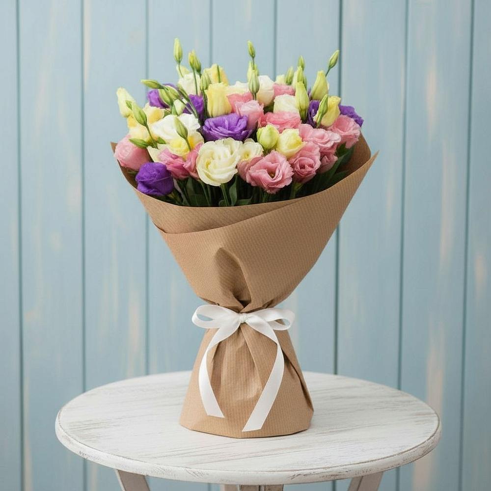 Букет цветов из: Лизиантусы в Березовском Свердловской области