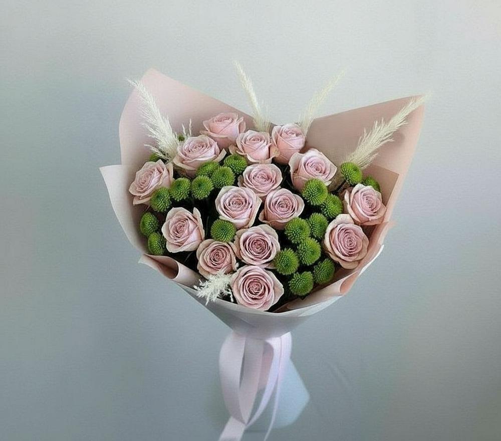 Букет цветов из: Розы и Хризантемы в Березовском Свердловской области