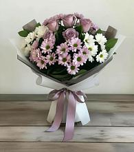 Букет цветов из:  Хризантемы и Розы в Березовском Свердловской области