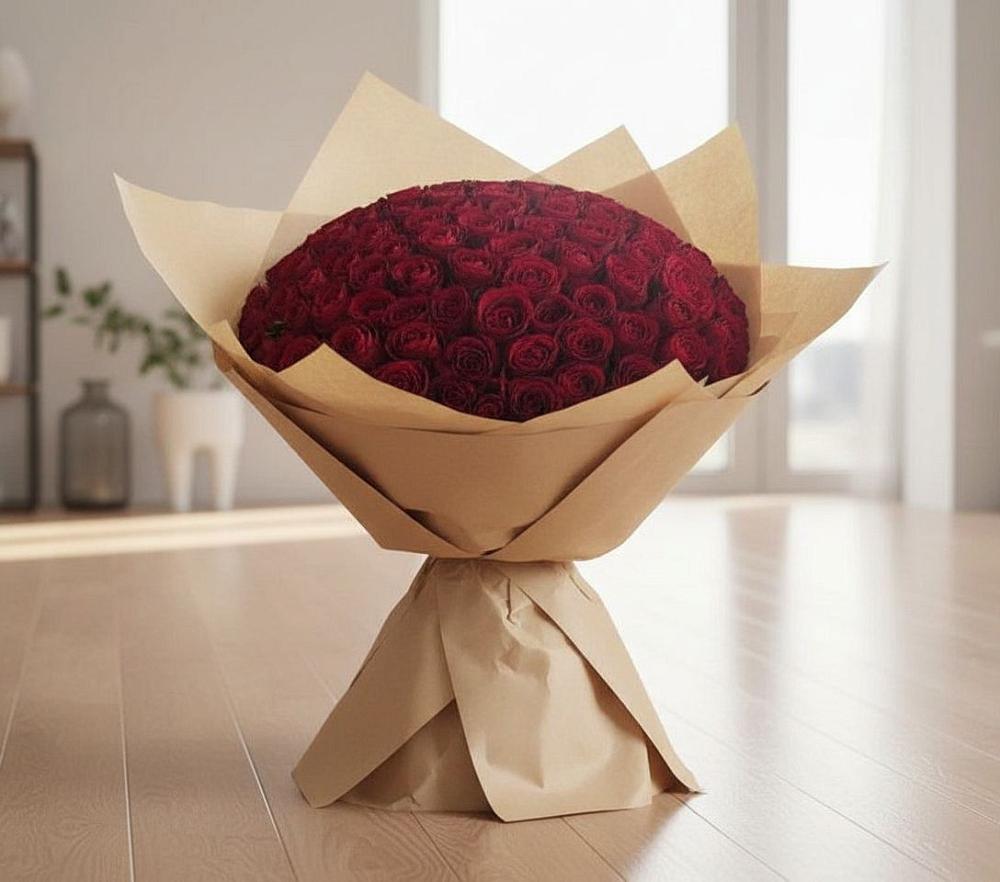 Букет 101 Красная роза в Березовском Свердловской области