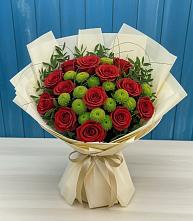 Букет цветов из:  Розы и Хризантемы #REPLACE_PRED# Березовском Свердловской области