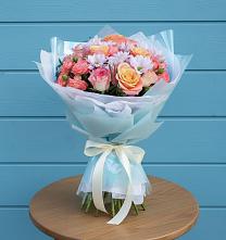 Букет цветов из:  Хризантемы и Розы в Березовском Свердловской области