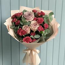 Букет цветов из:  Гвоздики и Розы #REPLACE_PRED# Березовском Свердловской области