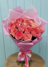 Букет 15 Розовых роз Равель в Березовском Свердловской области