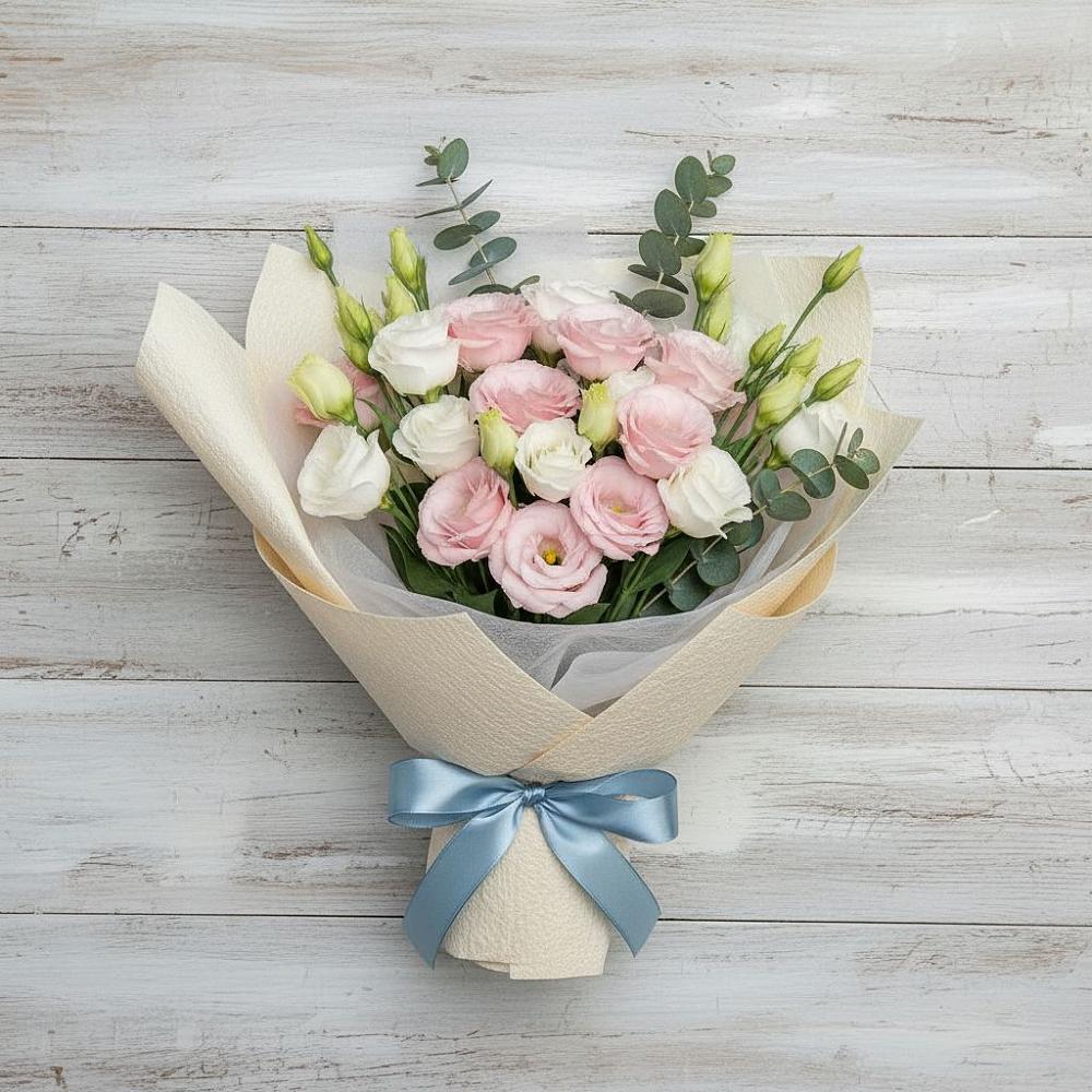 Букет цветов из: Лизиантусы в Березовском Свердловской области